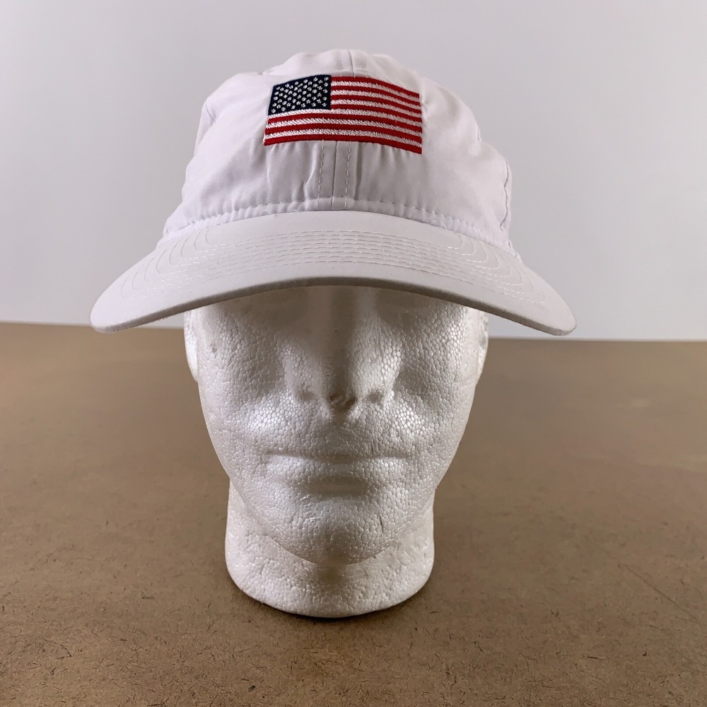Elevate Adult One Size White American Flag Elephant Transcend Baseball Cap NWT